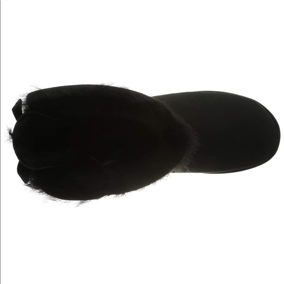 UGG Ladies Bailey Bow II Black Boot Size 6 - Picture 5 of 12